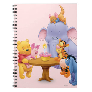 Carnet Pooh et amis Anniversaire