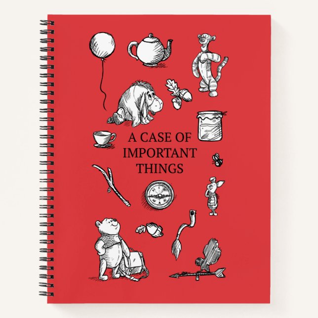 Carnet Pooh & Pals | Citation d'un Coque de choses import (Devant)