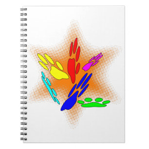 Carnet Pop Art Chien Empreintes de pattes