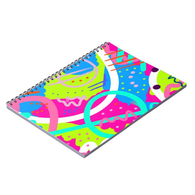 Carnet Pop Art Coloré Funky (Côté gauche)