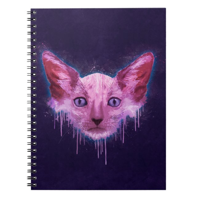 Carnet Pop Art Lykoi Werewolf Chat (Devant)