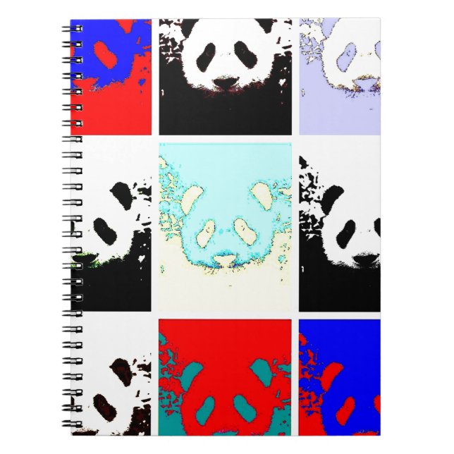 Carnet Pop Art Panda (Devant)