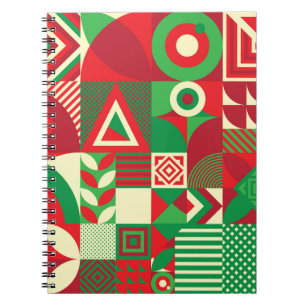 Carnet Pop géométrique : Carreaux Abstraits colorés.