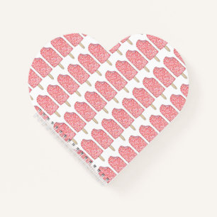 Carnet Pop Popsicle de crème glacée Eclair à la fraise