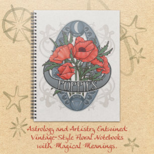 Carnet Poppies - Astrologie des fleurs et magie