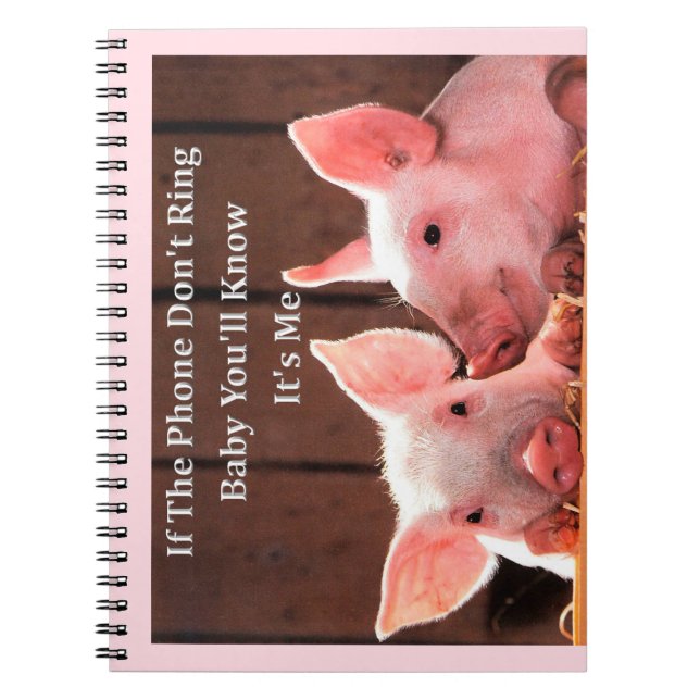 Carnet Porc drôle Memes avec des énonciations et des (Devant)