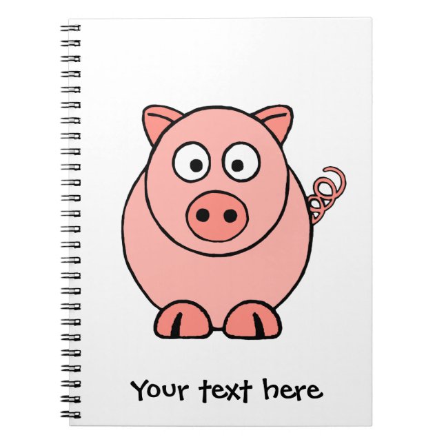 Carnet Porc rose (Devant)