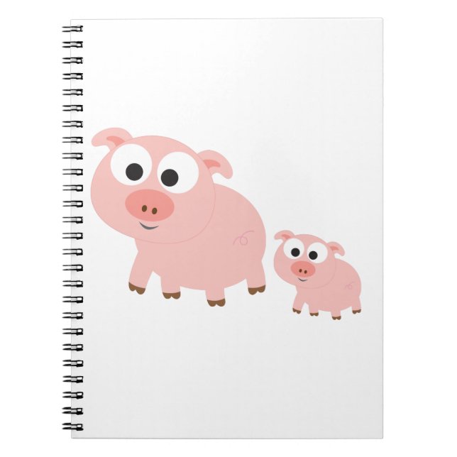 Carnet Porcs roses mignons (Devant)
