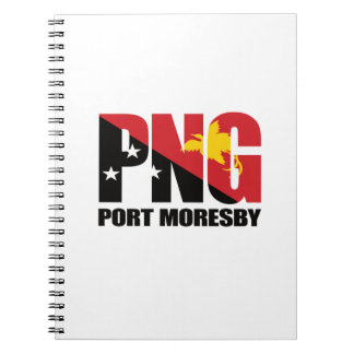 Carnet Port Moresby PNG avec drapeau Papouasie Nouvelle G