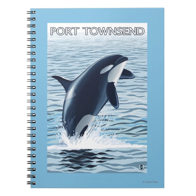 Carnet Port Townsend, Washington Orca Jumping (Devant)