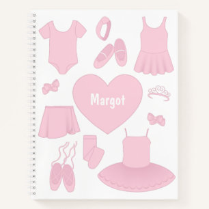 Carnet Portable Ballet - Arrière - plan blanc