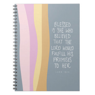 Carnet Portable Spiral Ecriture Dévotionnelle Femme