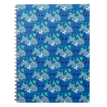 Porte - bloc octopus bleu mou
