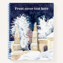 Porte d'hiver la nuit