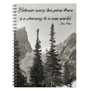 Carnet Porte d'un nouveau monde dans les montagnes