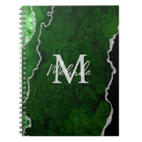 Porte en marbre vert et argent