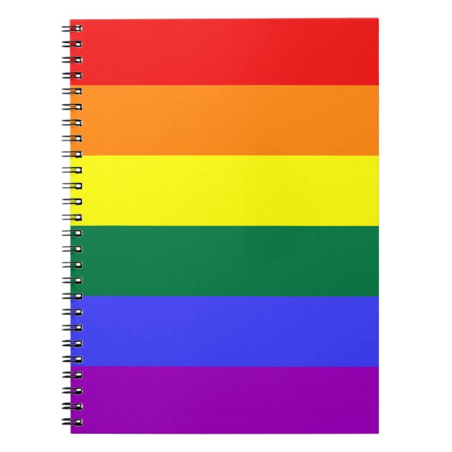 Carnet Portefeuille d'indicateur Rainbow Pride (Devant)