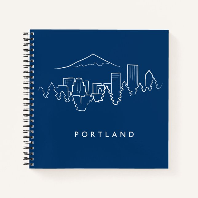 Carnet Portland Skyline (Devant)