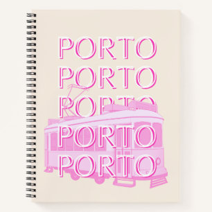Carnet Porto Travel Art, Portugal Travel Art, Rose