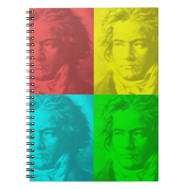 Carnet Portrait Beethoven En Carré (Devant)