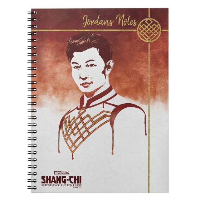 Carnet Portrait d'aquarelle Shang-Chi (Devant)