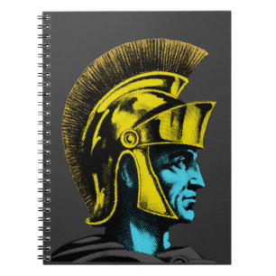 Carnet Portrait d'art pop gladiateur romain