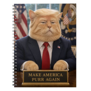 Carnet Portrait de chat Trump – Faire à nouveau ronronner