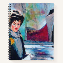 Portrait de femme vintage avec Arrière - plan Abst