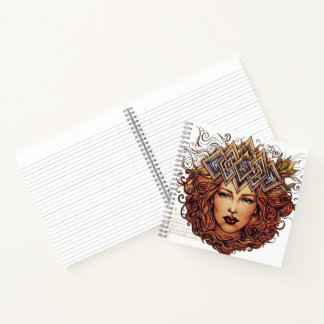 Carnet Portrait de Reine Mythique Fantastique Art Royal