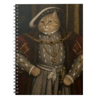 Carnet Portrait du roi chat Tudor – Henri VIII Chat Renai