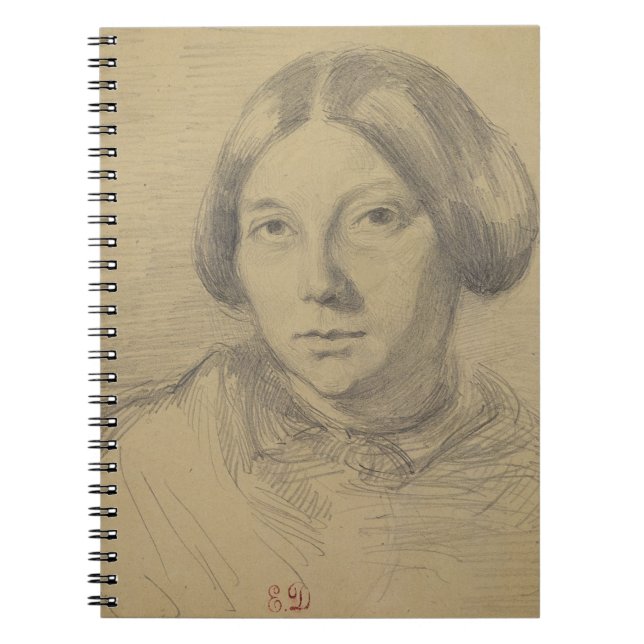 Carnet Portrait d'une femme, probablement George Sand (Devant)