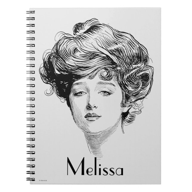 Carnet Portrait d'une fille de Gibson, 1900 (Devant)