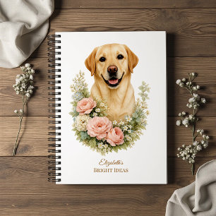 Carnet Portrait Floral Labrador