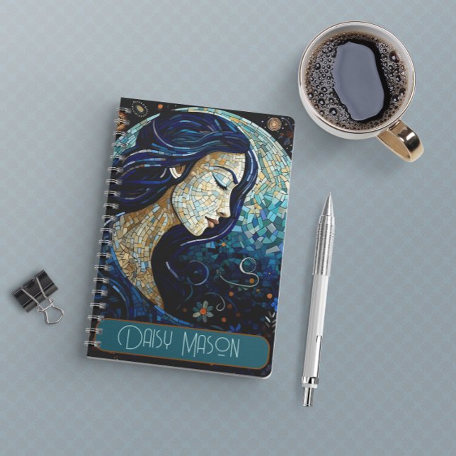 Carnet Portrait personnalisé Moon Bleu Moon (Créateur téléchargé)