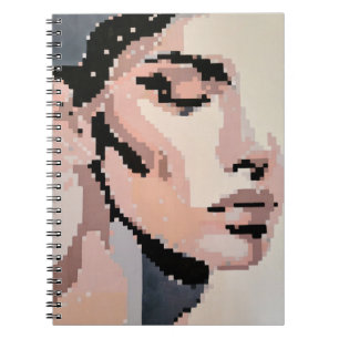 Carnet Portrait Pixel Pastel de Sérénité