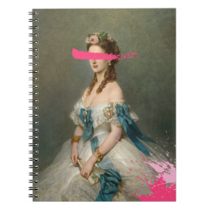 Carnet Portrait Vintage rose brosse