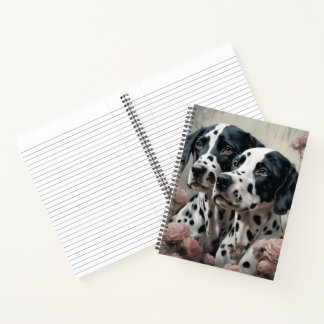 Carnet Portraits de races de chiens de fleurs 4