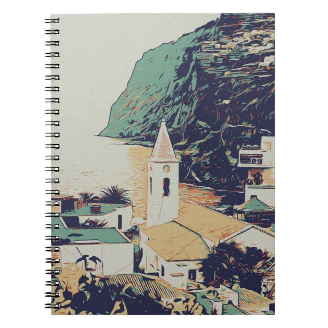 Carnet Portugal L'île de Madère vue typique (Devant)
