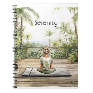 Carnet Pose de yoga de méditation Sérénité