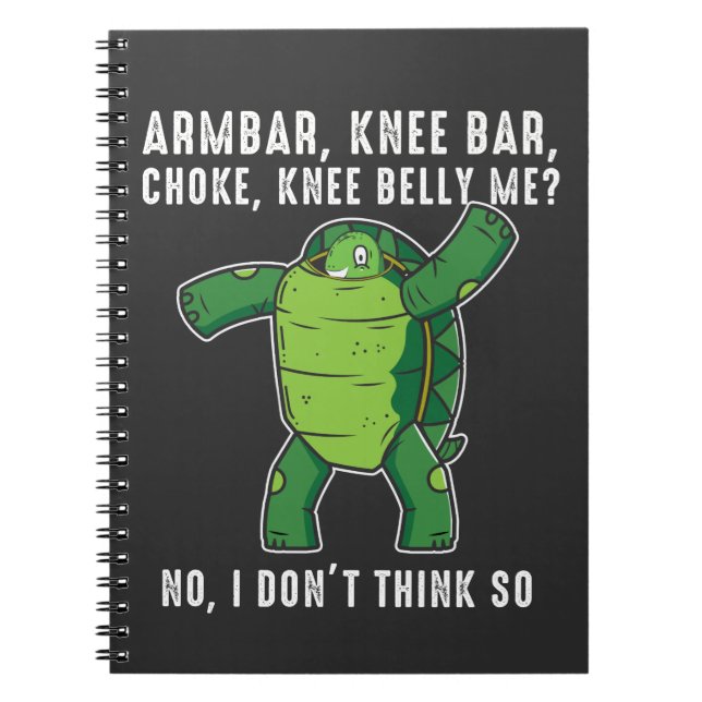Carnet Position de défense du Jiu jitsu BJJ Turtle (Devant)