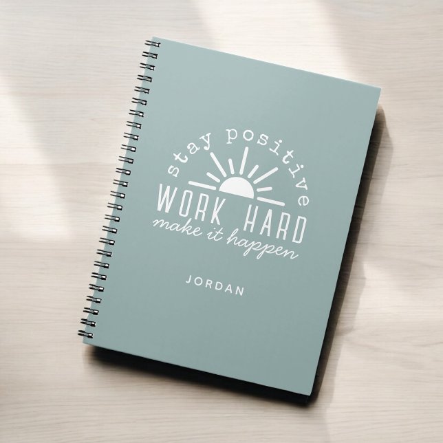 Carnet Positive Motivational Mantra with Any Name (Personalize with any name!)