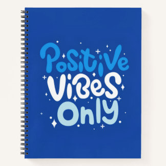 Carnet Positive Vibes Only Spiral Notebook