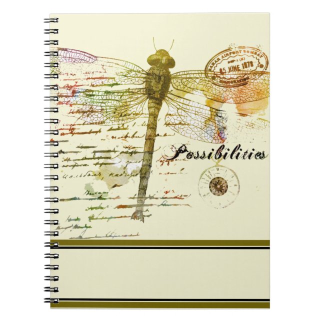 Carnet Possibilities dragonfly (Devant)