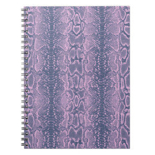 Carnet Poster de animal de peau de serpent rose