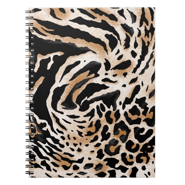 Carnet Poster de animal : Leopard Zebra Tiger (Devant)