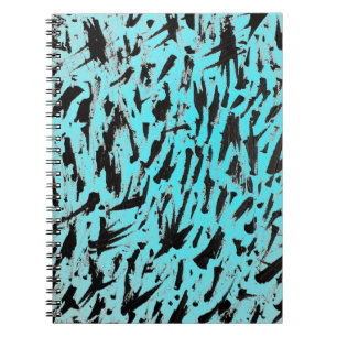 Carnet Poster de animal turquoise Abstrait