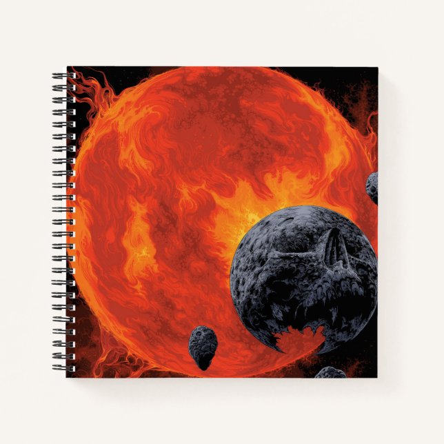 Carnet Poster de cimetière galactique, Macs 2129-1. (Devant)