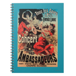Carnet Poster de concert sur Avenue de Champs-Elysées