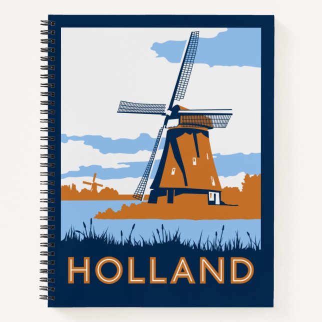 Carnet Poster de Hollande vintage (Devant)