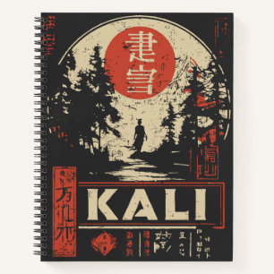 Carnet Poster de la déesse Kali - Style japonais Ukiyo-e